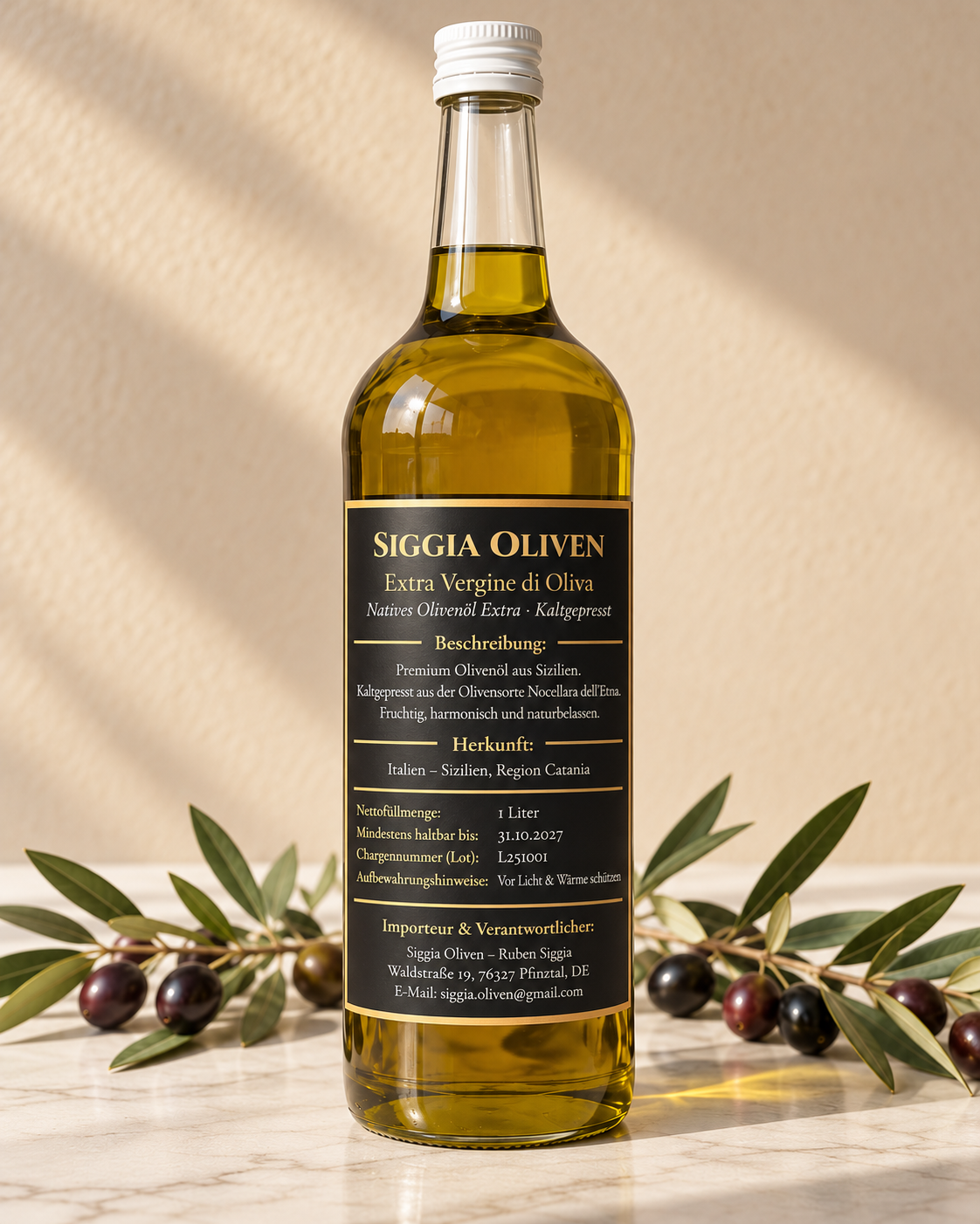 Natives Olivenöl Extra – 1 L